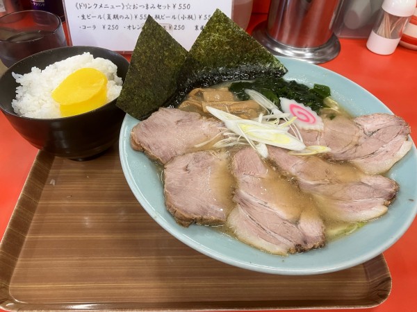 「チャーシュー麺　大ライス」@ラーメンショップ 鷲宮店の写真