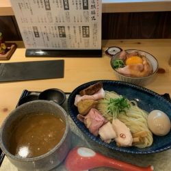 特製鶏絞りつけそば