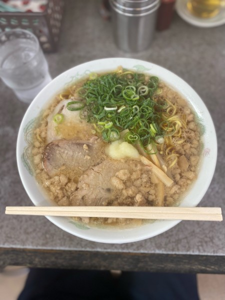 「中華そば大盛脂マシマシニンニクトッピング」@つたふじ 福山支店の写真