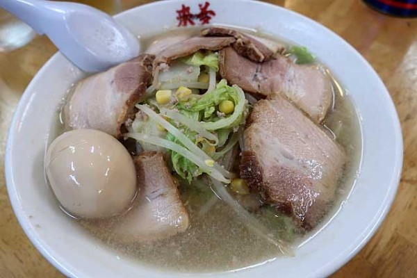 「塩タンメン　880円＋チャーシュートッピング　320円他」@喜多方ラーメン 来夢 会津若松駅前店の写真