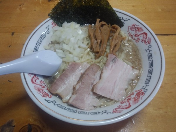 「背脂煮干中華　和え玉　800+200円」@福島屋の写真