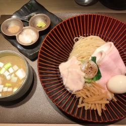 特製帆立の昆布水つけ麺 白