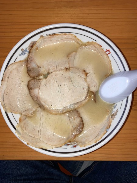 「ラーメン（塩）＋炒飯セット＋チャーシュートッピング」@中華そば ふく 一力 森田店の写真