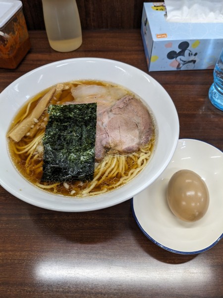 「ラーメン  並＋煮玉子」@めんくい亭の写真