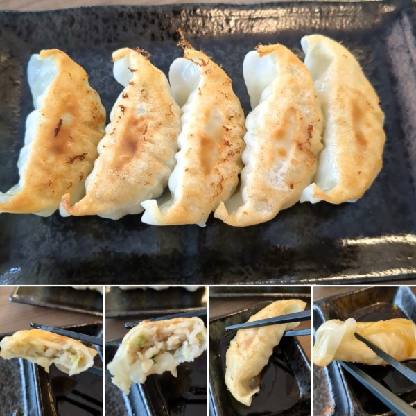 「餃子(5個)　480円」@Coffee & Bar あ・ん・くの写真