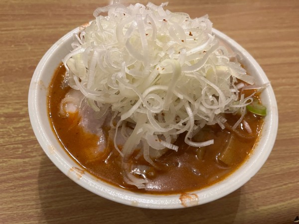 「辛みそエビラーメン(大)+特製+ネギ」@麺処 慶の写真