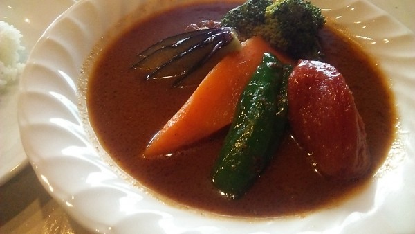 「ポーク野菜カレー（ライス付き） 1265円」@スープカレーカムイ アキバの写真