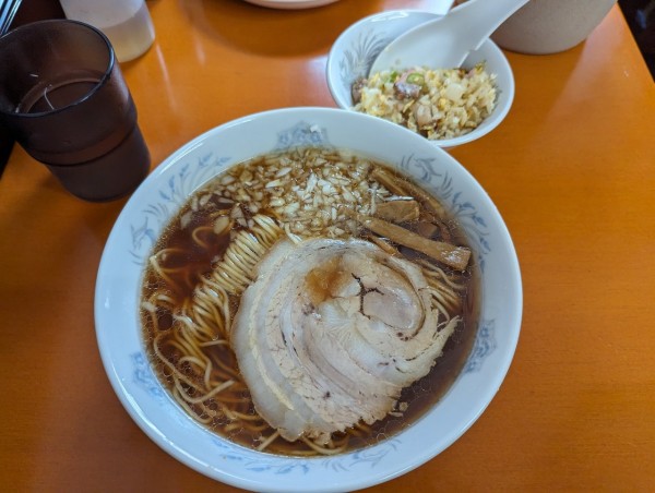 「ラーメンセット800円」@タンポポの写真