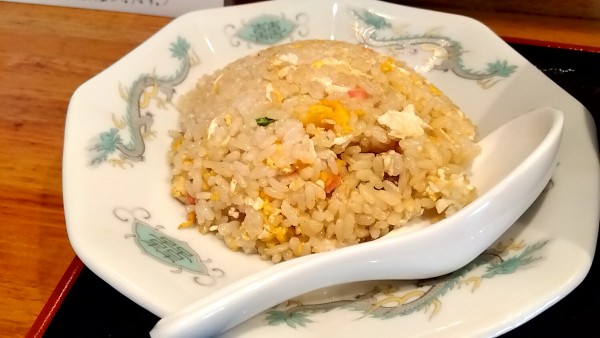 「半チャーハン（３００円）（麺とセットの価格）」@来集軒の写真