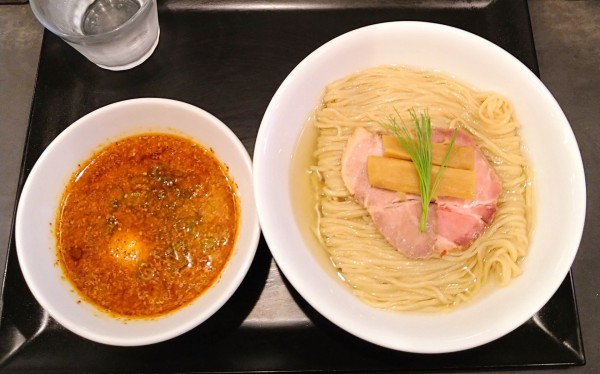 「辛つけそば＋味玉」@らぁ麺 やまぐちの写真