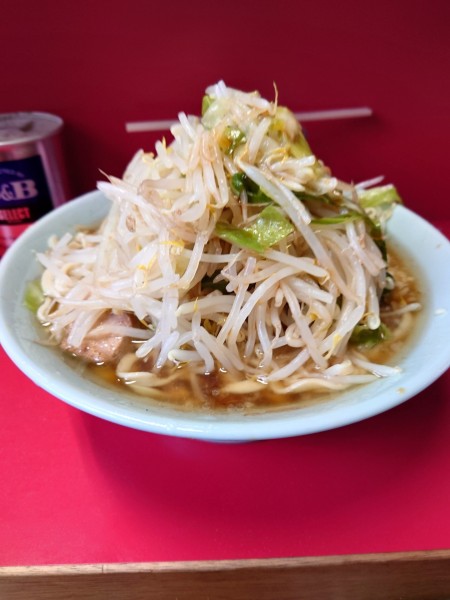 「大豚  野菜マシ  ニンニク  カラメ」@ラーメン二郎 三田本店の写真