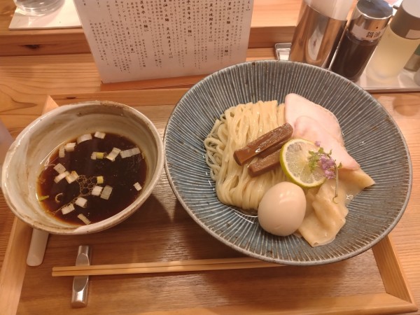 「味玉昆布水つけ麺¥1130-」@銀座らぁ麺 しら石の写真
