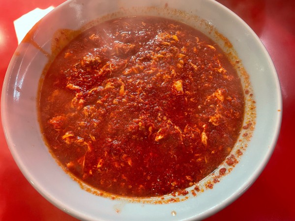 「タンタン麺　めちゃ辛」@元祖ニュータンタンメン本舗 新丸子店の写真