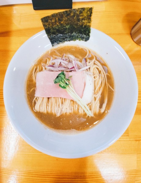 「[限定]イカ肝煮干し」@ラーメン屋 かたばみの写真
