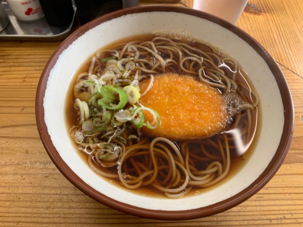 「コロッケそば 390」@永當蕎麦の写真