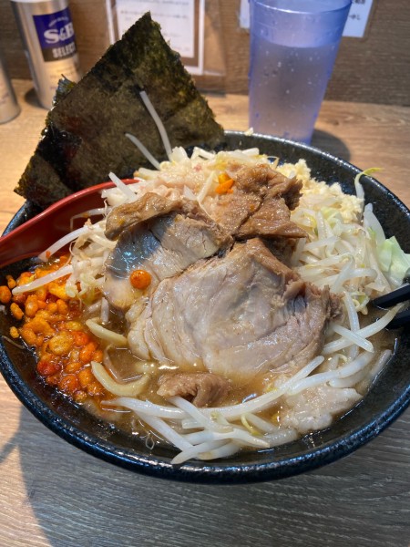 「ミニラーメン350g(850円)」@麺屋 浜一の写真