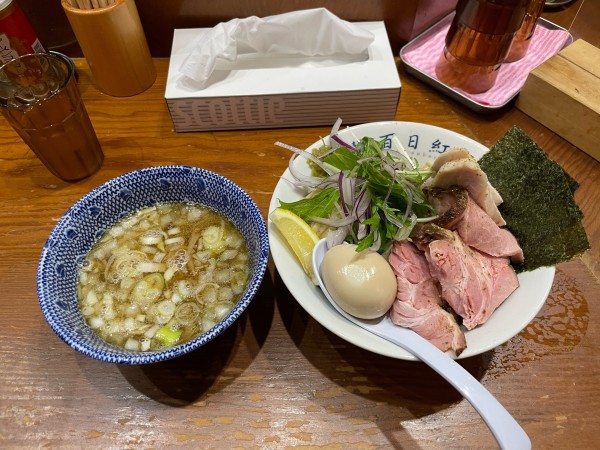 「淡麗塩つけ麺」@麺や百日紅の写真