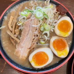 味噌ラーメン 味玉トッピング