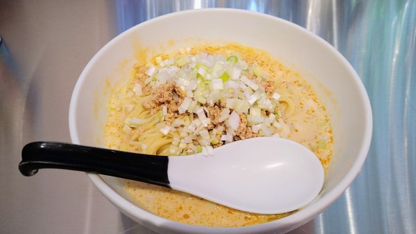 「冷やし担担麺+クレームブリュレ」@高崎はた山の写真