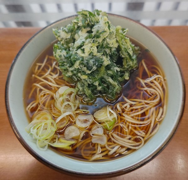 「春菊天そば」@文殊 馬喰横山店の写真