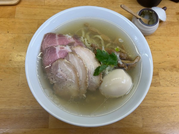 「浅利特製中華蕎麦（塩）」@麺道 六善 お花茶屋店の写真