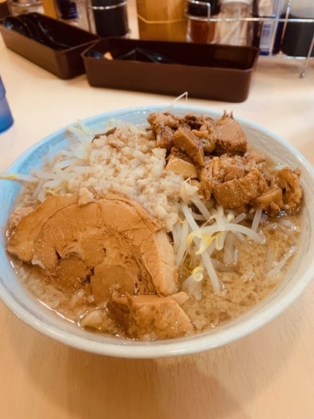 「ランチラーメン 780円　ほぐし豚 120円」@らーめん 天山の写真