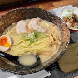 鶏白湯らーめん（塩）＋チャーシュー飯