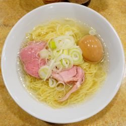 中華そば（塩）味玉＋瓶ビール