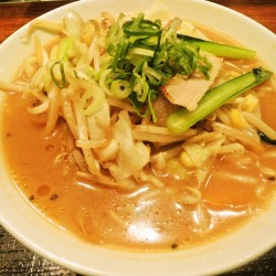 贅沢野菜の味噌タンメン（麺半分）（800円）