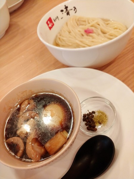 「小麦かおる鴨南蛮つけ麺¥鴨5枚増し」@和dining 清乃 本店の写真