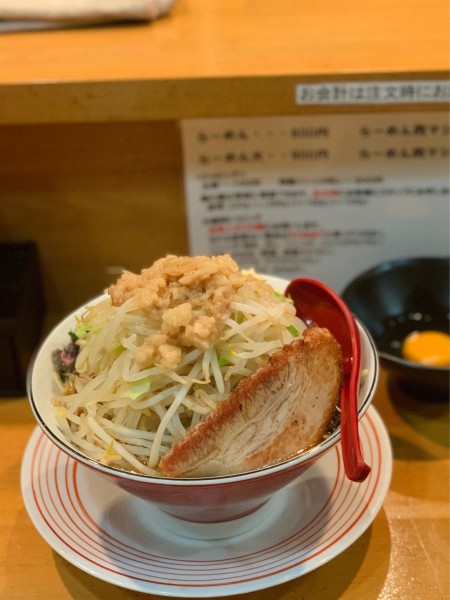 「ラーメン(ニンニクアブラヤサイマシマシ)」@スタ麺 あひるの写真