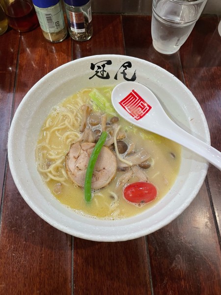 「(限定)A.きのこ白湯らぁめん」@らぁめん冠尾 恵比寿西店の写真