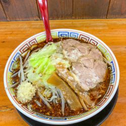 山椒辛味噌+マー油+豚一枚