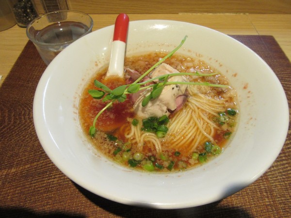 「限定　常陸牛とトマトの和だし蕎麦（１０００円）＋替え玉」@芛堂寺の写真