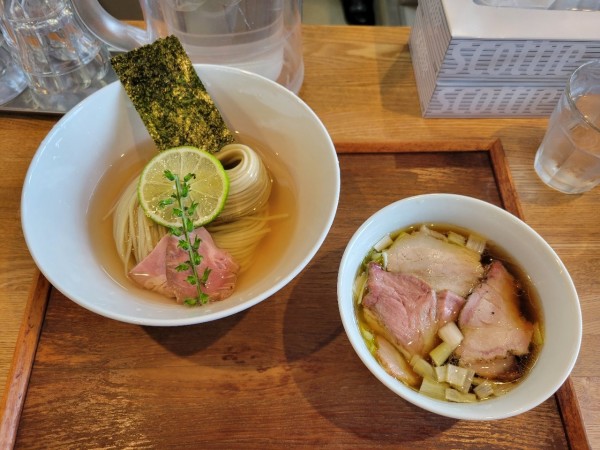 「昆布水つけめん 醤油(並)」@YOKOKURA STOREHOUSEの写真