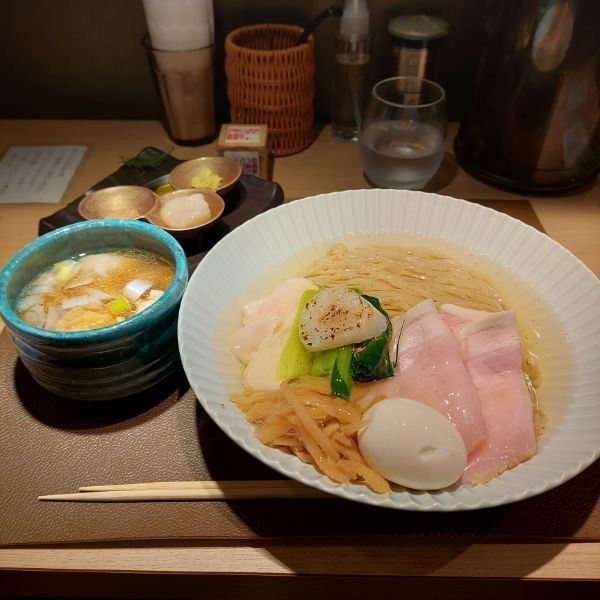「特製帆立の昆布水つけ麺大盛 黒＋ほたてご飯」@Tokyo Style Noodle ほたて日和の写真