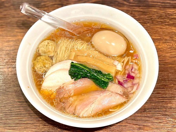 「特製 貝出汁中華そば/貝めし(小)」@貝出汁 中華そば 竹祥の写真