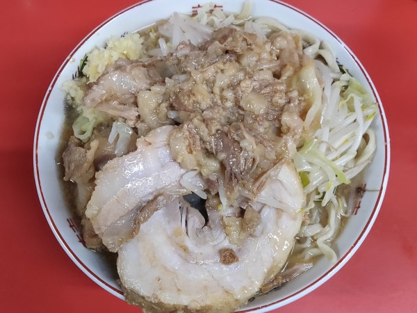 「ラーメン並ニンニクアブラマシマシ」@ラーメン二郎 京都店の写真