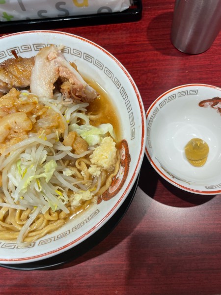 「小ラーメン　アレ（からし）」@豚山 白楽店の写真