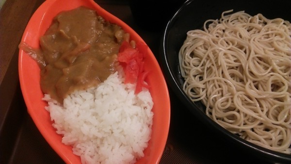 「カレーセット 650円」@匠そばの写真