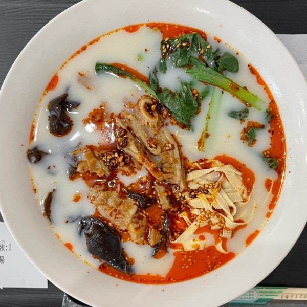 「牛ハチノス麻辣湯」@高田家の写真