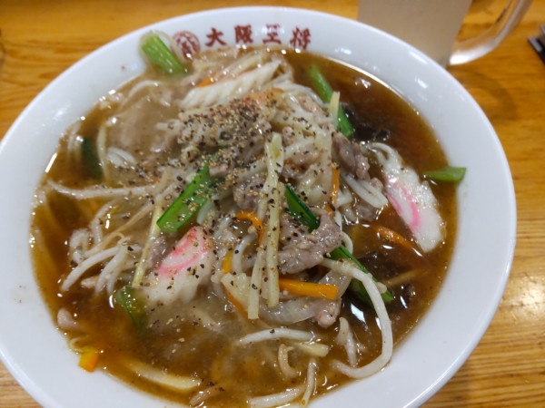 「ガーリックサンマー中華そば」@大阪王将 湘南台駅前店の写真