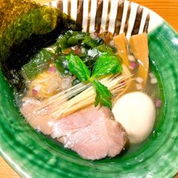 かぐやラーメン　塩（980円）、味玉（CP）