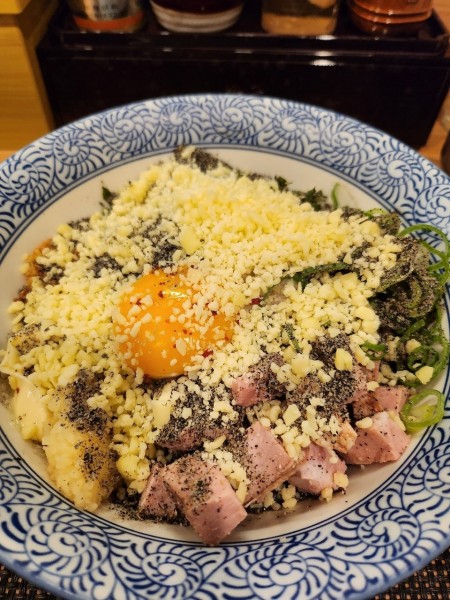 「11月限定　BLACK SNOW まぜそば」@セアブラノ神 伏見剛力の写真