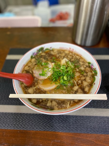 「ラーメン大盛背脂マシ」@尾道ラーメン 一丁の写真