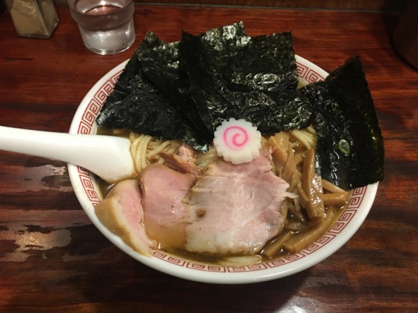 「中華そば中盛り海苔トピ」@中華めん処 道頓堀の写真