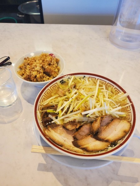 「ネギ中華@950、肉飯@250」@田中そば店 春日井店の写真