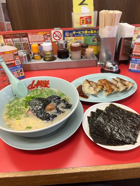 「朝ラーメン　海苔」@山岡家 越谷レイクタウン店の写真