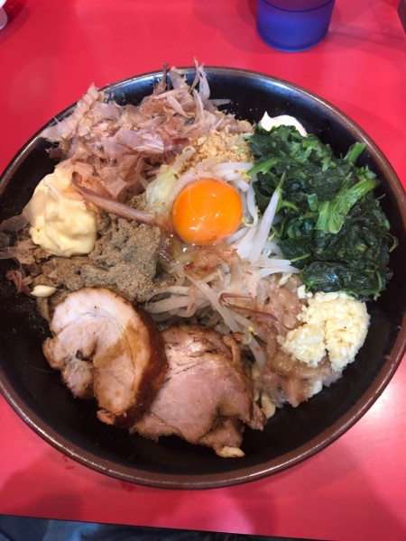 「まぜそば　小」@麺屋 桐龍 久喜店の写真