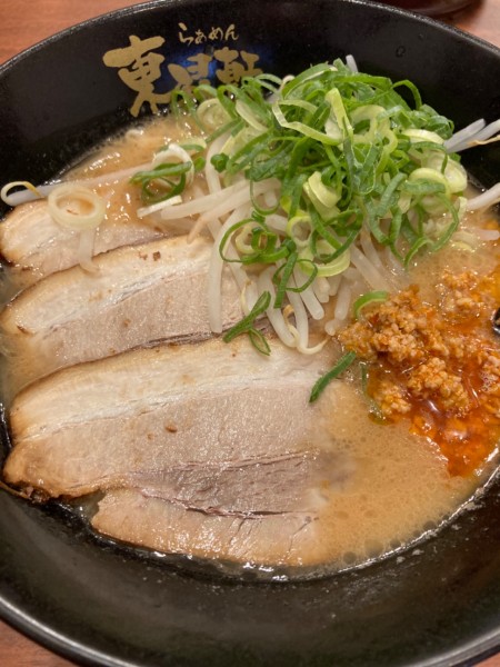 「味噌豚骨ラーメン¥890＋ミニチャーハン¥150セット（税抜」@東昇軒の写真